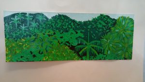 Bosque Atlántico - Pintura de memoria - obra de Francisca Ponta Negra
