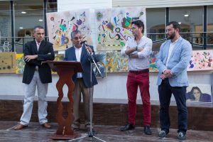 Los organizadores del certamen, en un momento del acto